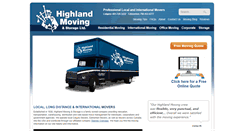 Desktop Screenshot of highlandmoving.com